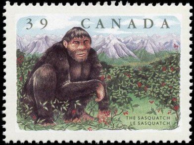 Canada-Sasquatch stamp (1990) RED80