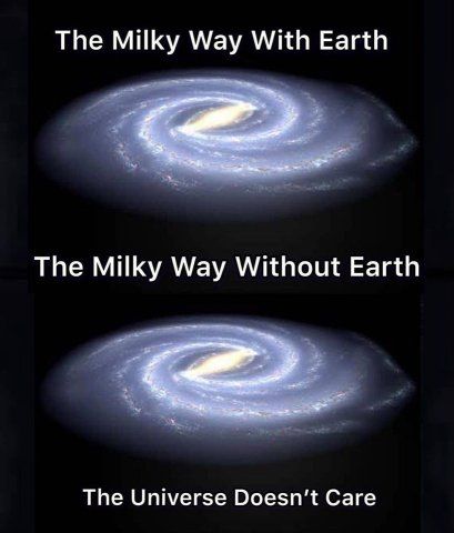 The Milky Way With Earth RED50