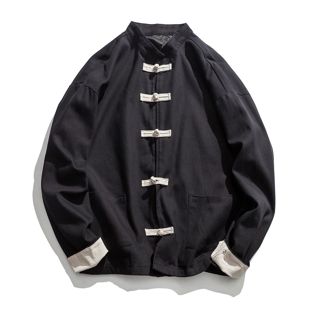 ジャケット・アウター 90's Traditional Black Kung Fu Jacket ジャケット・アウター 90's Traditional Black Kung Fu Jacket