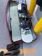 Burton snowboard and snowboard with bindings