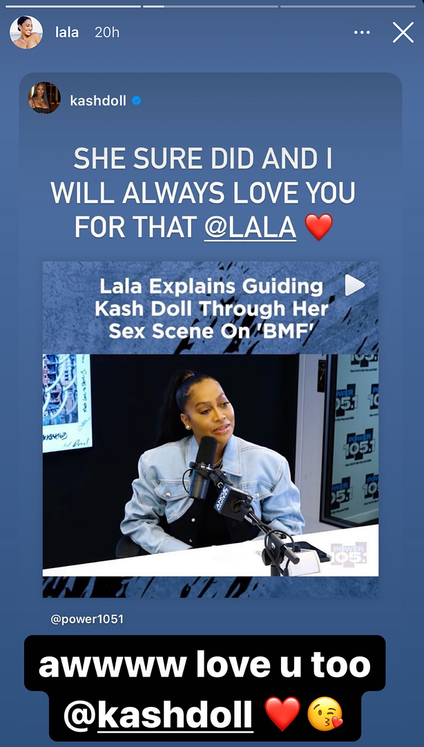LaLa Anthony Talks Kash Doll  "BMF" first sex scene