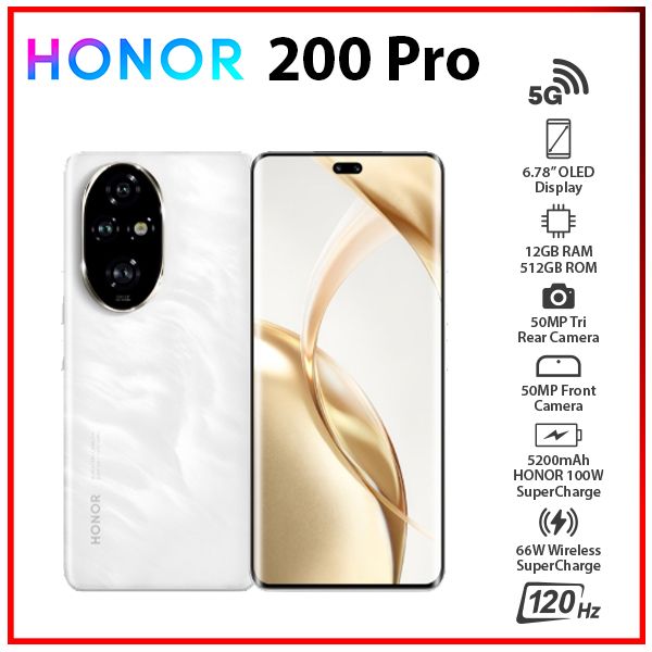 グローバル版 HONOR 200 PRO 12gb 512gb Specification of HONOR 200 PRO - HONOR Global