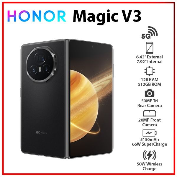 新品未開封 Honor Magic V3 12/512 グローバル Black 新品未開封 Honor Magic V3 12/512 グローバル Black Honor