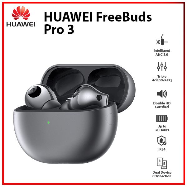 Huawei FreeBuds Pro 3 SILVER Bluetooth ANC Bone Sensor