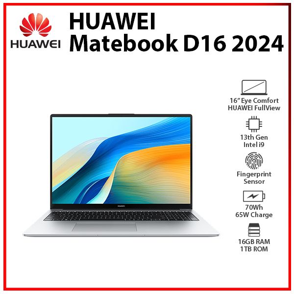 [SC]-HUAWEI-Matebook-D16-2024-13th-i9-16GB+1TB