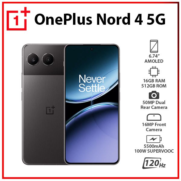 OnePlus Nord 4 5G 16GB+512GB OBSIDIAN MIDNIGHT Dual SIM Android