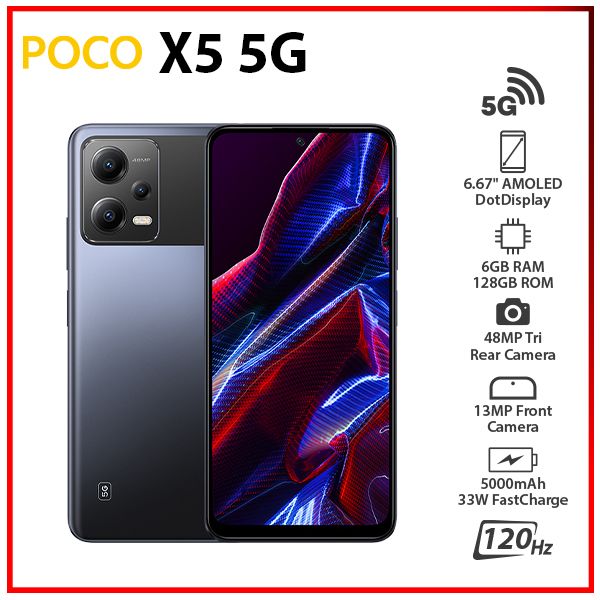[SC]-POCO-X5-5G-6+128GB-BLK