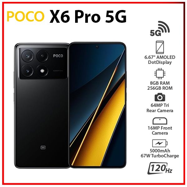 Amazon.com: Xiaomi Poco X6 Pro 5G + 4G Lte (for Tmobile Mint