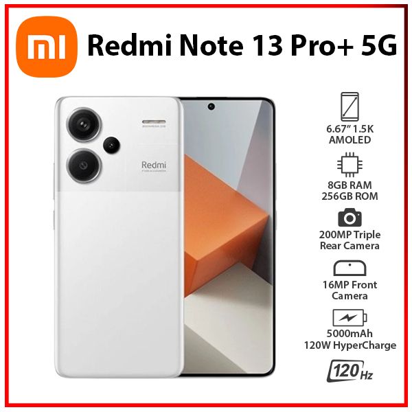 Xiaomi Redmi Note 13 Pro+ Plus 5G 8GB+256GB WHITE Dual SIM