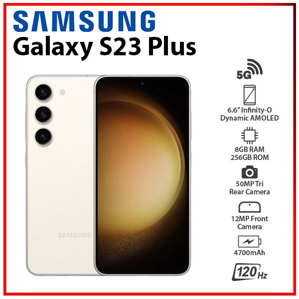 Samsung Galaxy S23+ Plus 5G CREAM 8+256GB Dual SIM Android Cell