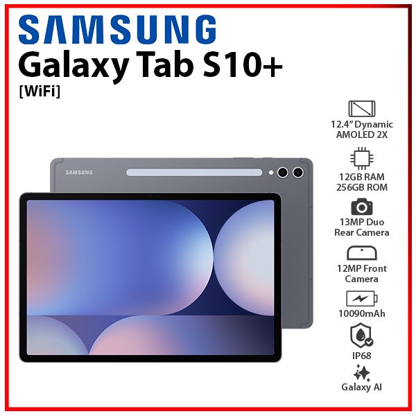 NEW Samsung Galaxy Tab S10+ GREY Wi-Fi 12GB+256GB Octa Core