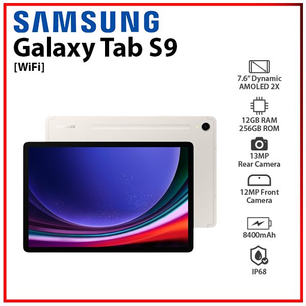 [SC]-SAMSUNG-Galaxy-Tab-S9-Wifi-12+256GB-BEI
