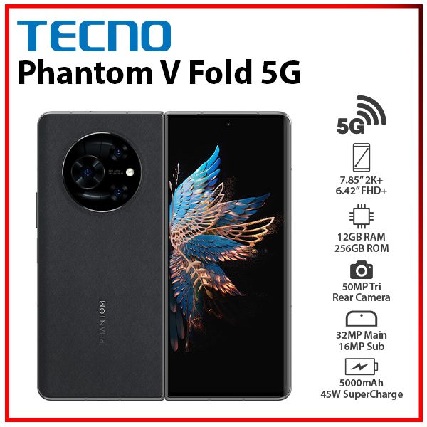 [SC]-TECNO-Phantom-V-Fold-5G-BLK