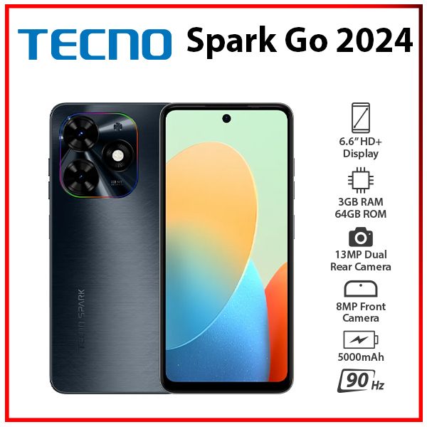 [SC]-TECNO-Spark-Go-2024-3+64GB-BLK