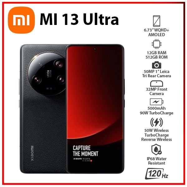 NEW Xiaomi Mi 13 Ultra 12GB+512GB BLACK Dual SIM Unlocked