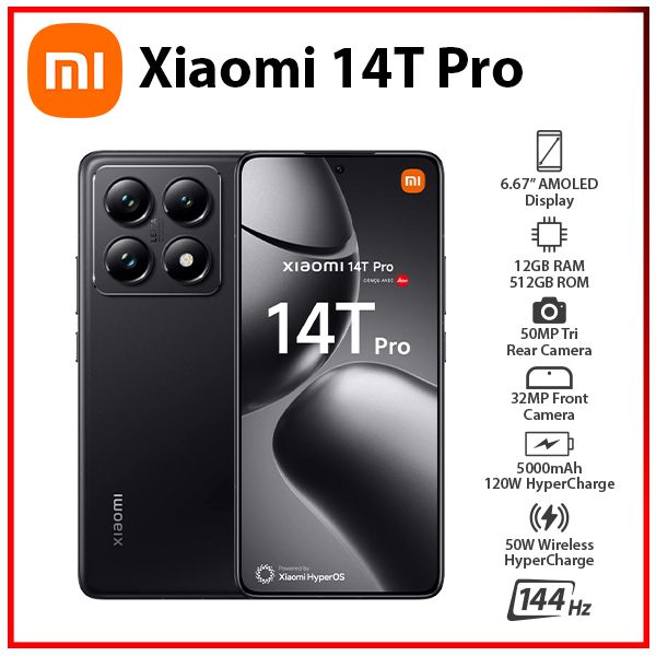 Amazon.com: Xiaomi 14T Ai 5G (512GB+12GB) NFC Global ROM