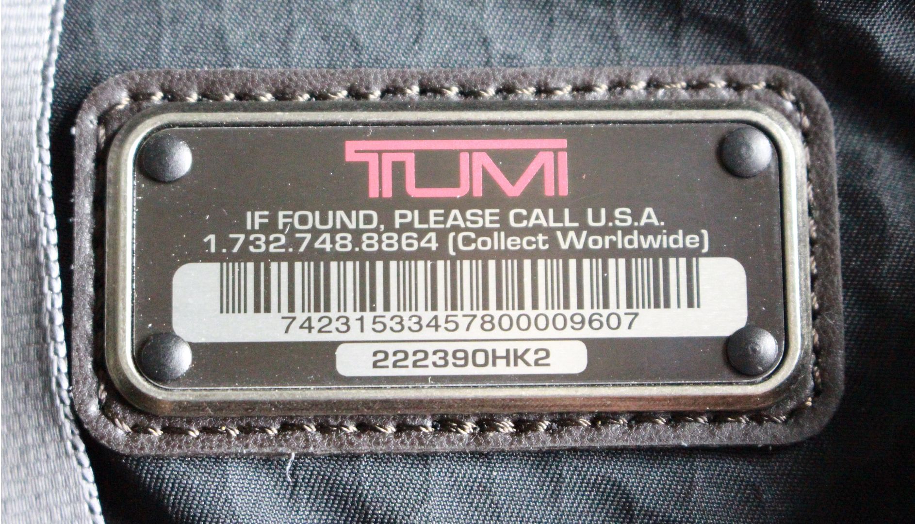 TUMI 222610HK2 Briefcase Black Nylon All-Season Business