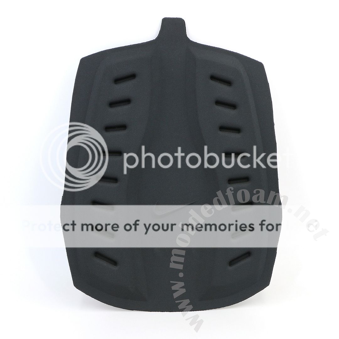 Custom thermoforming Medium hard EVA foam parts for NIKE backpack back