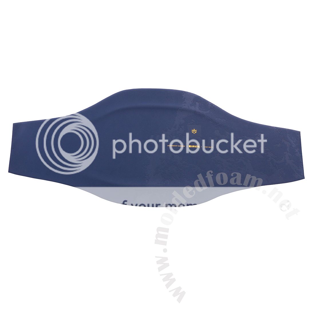 Compression molded low density EVA foam as manera union harness front panel Compression molded low density EVA foam as manera union harness front panel