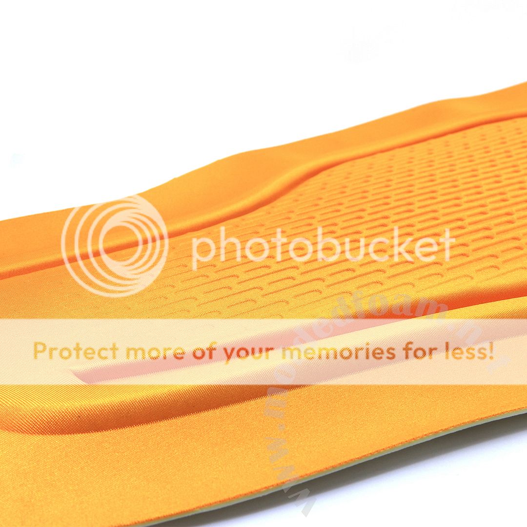 Molded high density EVA foam with orange nylon lycra covered for ION harness Molded high density EVA foam with orange nylon lycra covered for ION harness