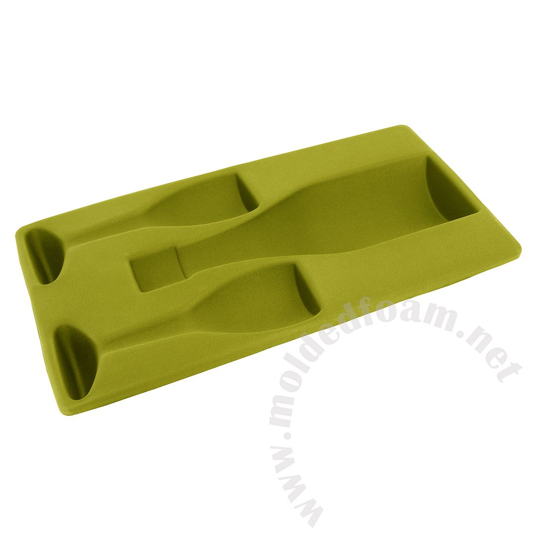 Thermoformed molded EVA Tray for champagne travel case