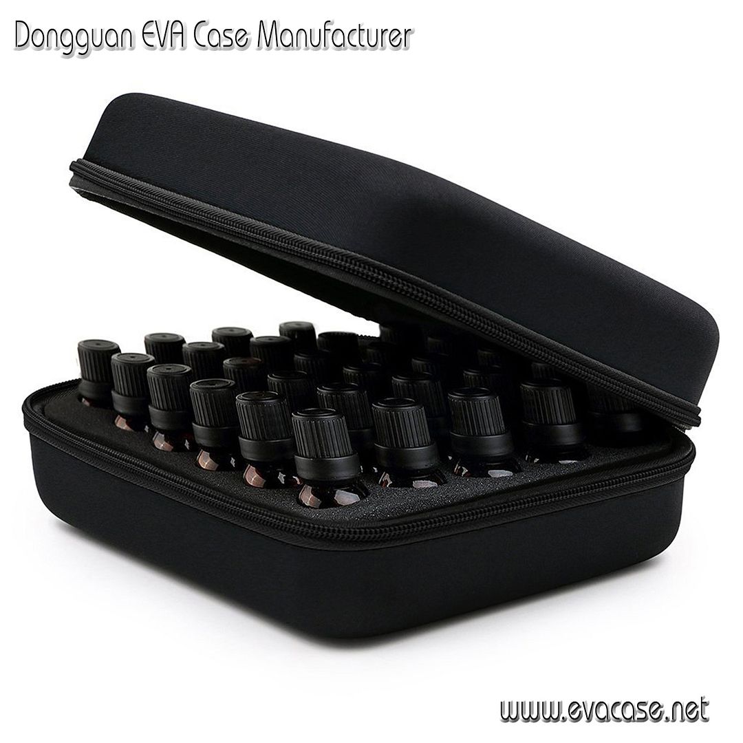 Cheap Black EVA case for Essential Oil hold 30 bottles