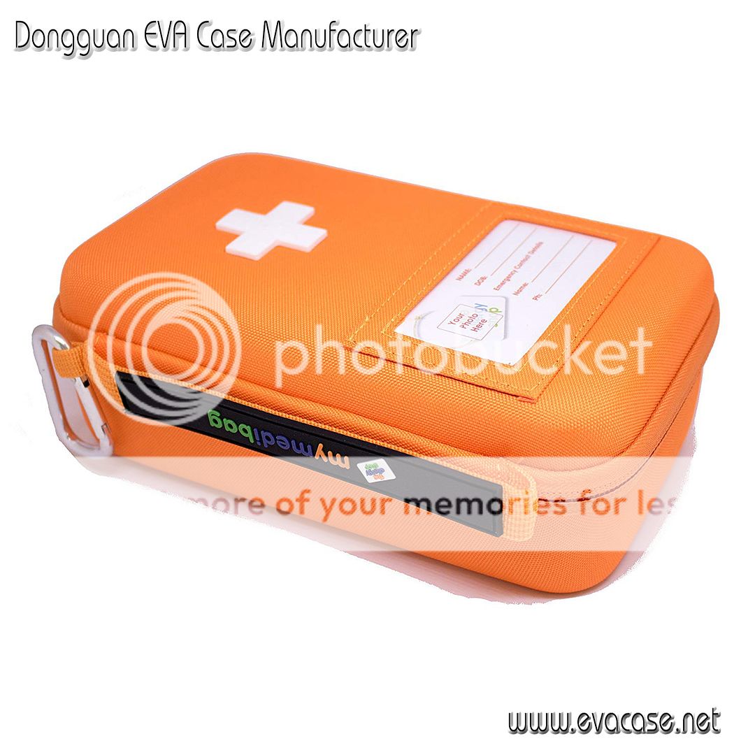 Insulated Asthma inhaler storage case in orange color
