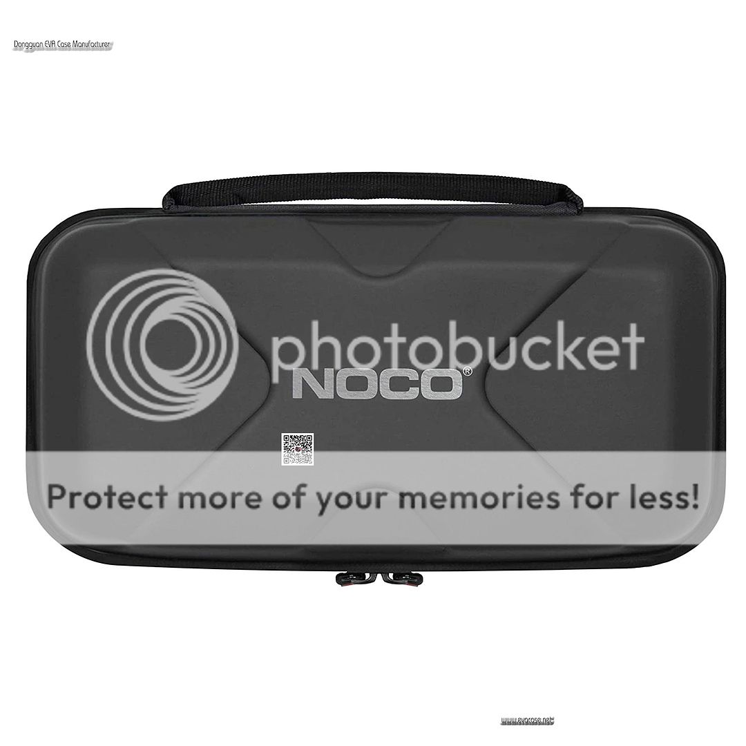 Rectangle EVA case for portable Jump Starter with printed logo