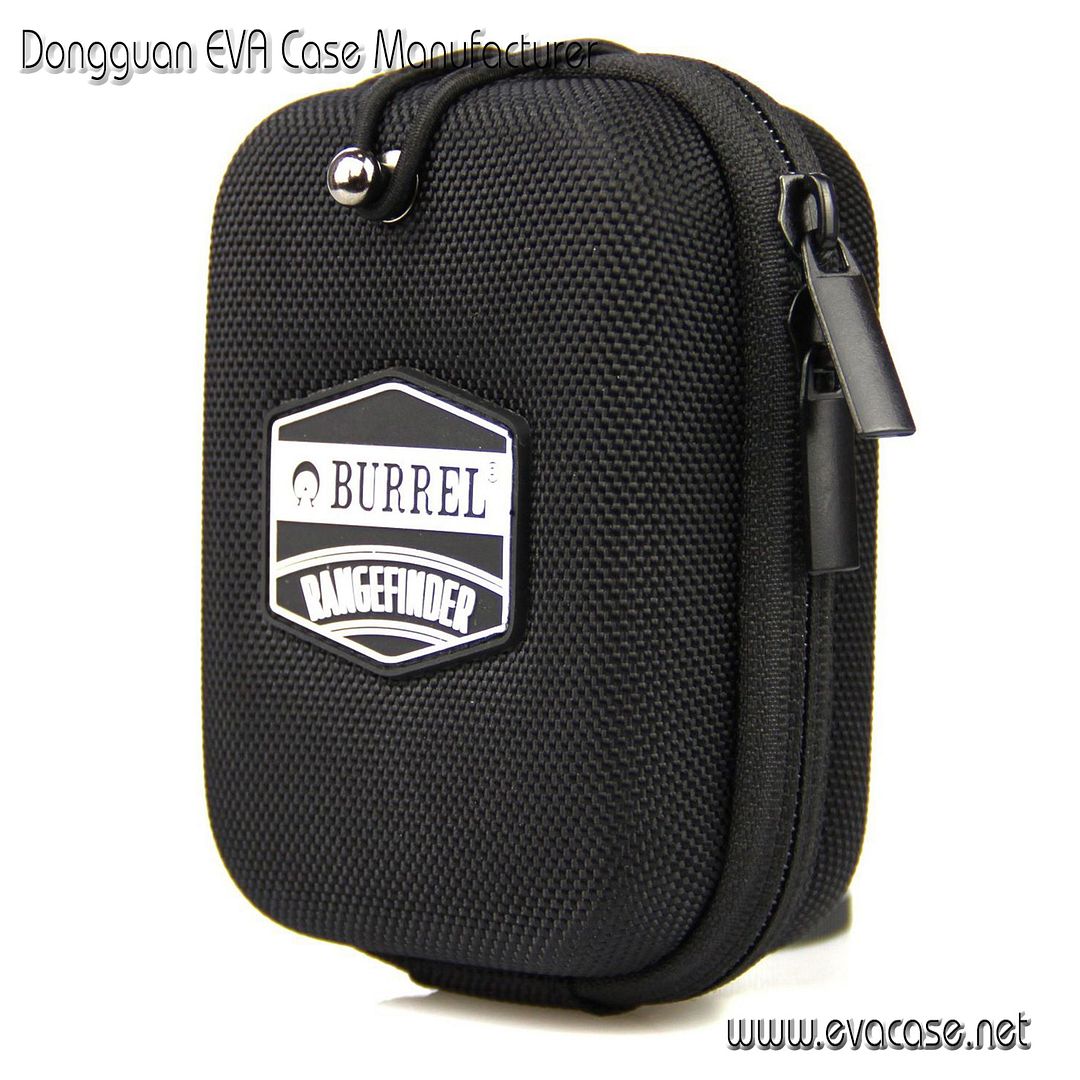 Custom EVA case for golf rangefinder with black waist clip various fabric colors