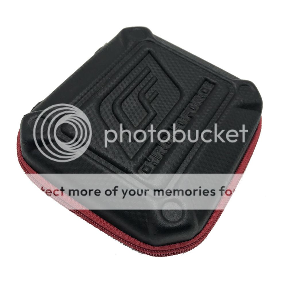 Custom Designed EVA Watch Travel Box Case with red zipper