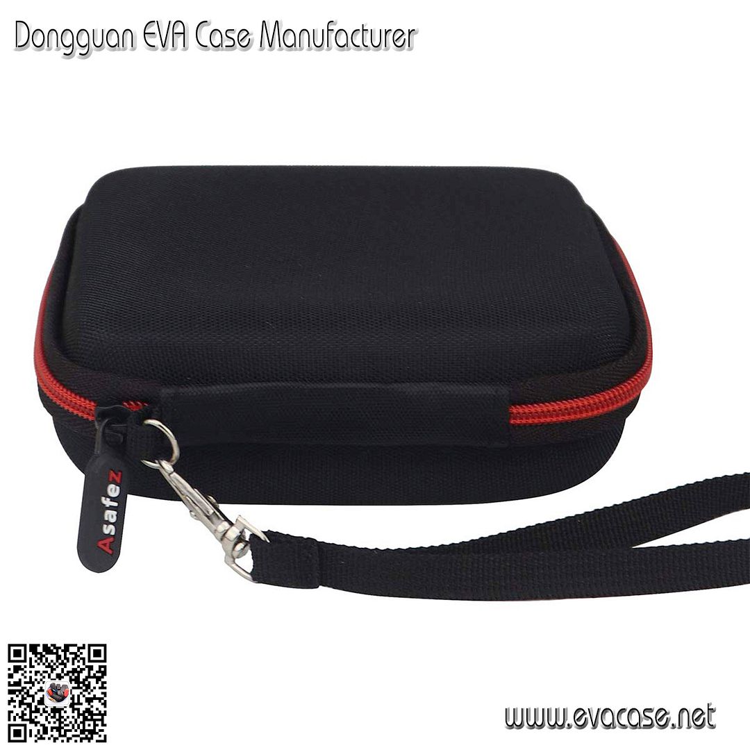 Electronic Passwords Recorder carrying hard Case with red zipper