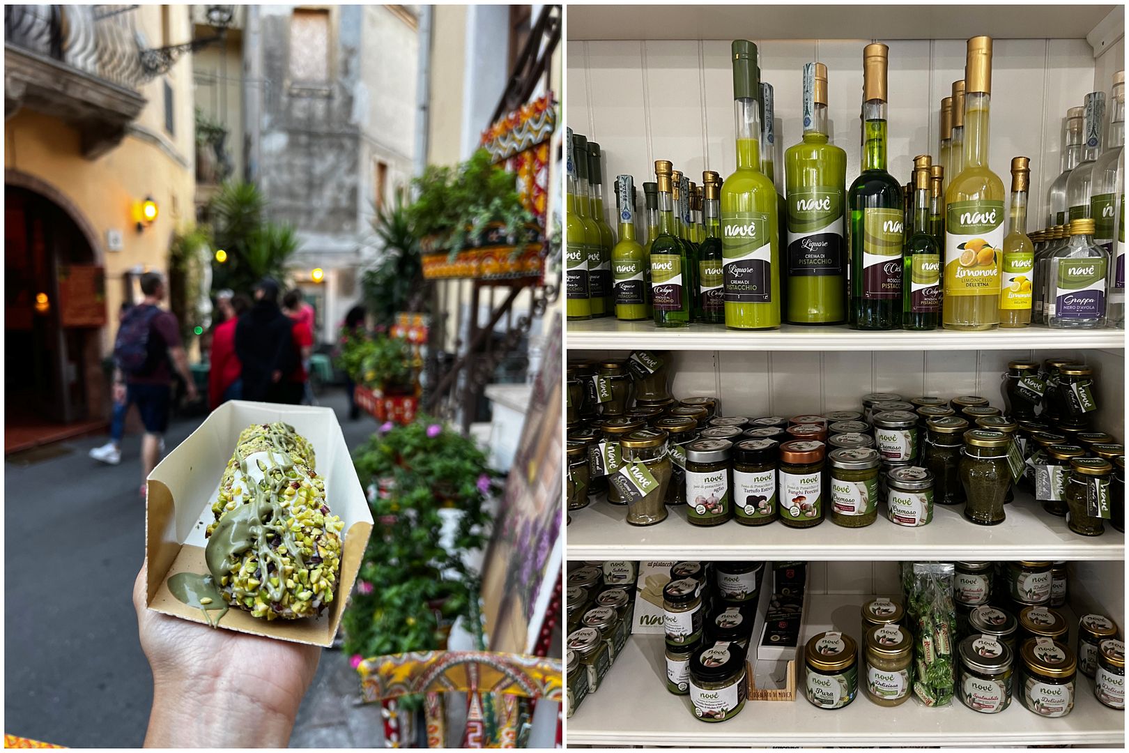 taormina pistachio bronte etna