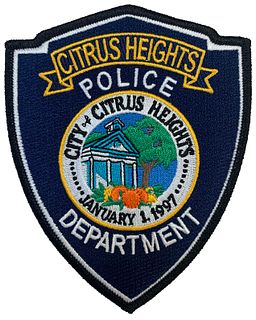 Citrus Heights Police Shoulder Patch-Customer Provided