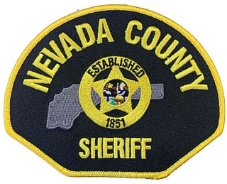 Nevada County Sheriff-Shoulder Patch-CUS