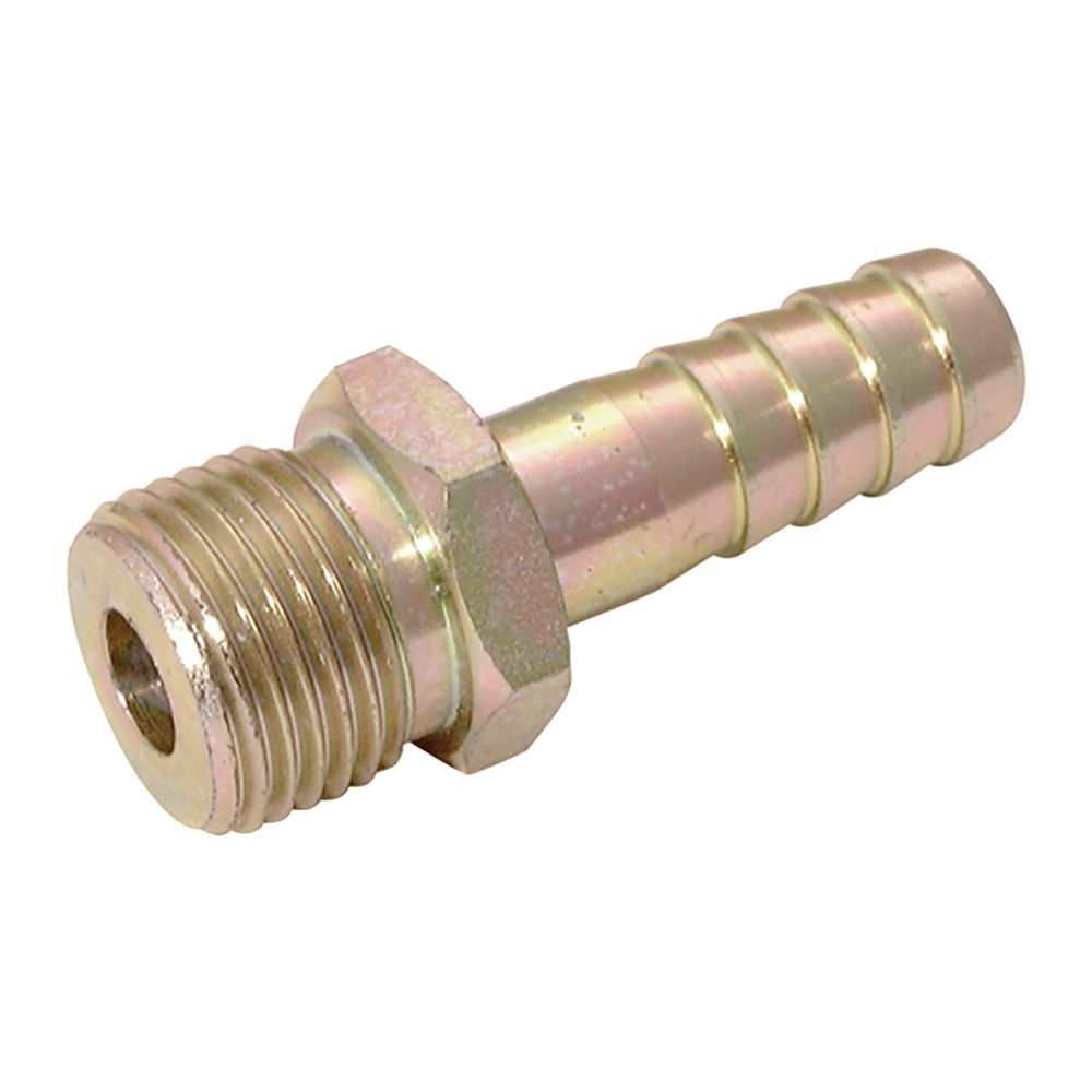 2049-1445 1/4inch BSPP Male X 1/4inch Hose Steel Plated