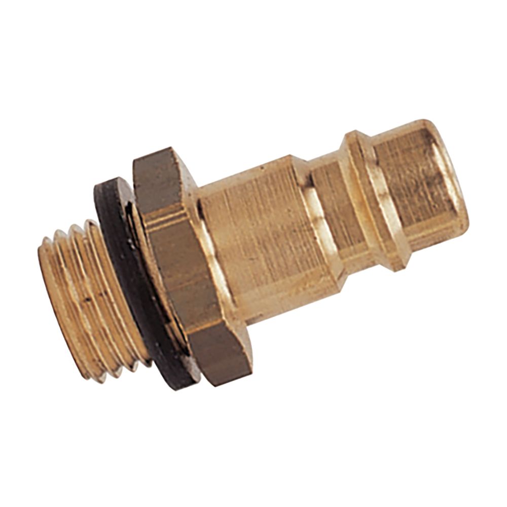 25SFAW10MXX 1/8inch BSPP Male Plug Brass UNPlated