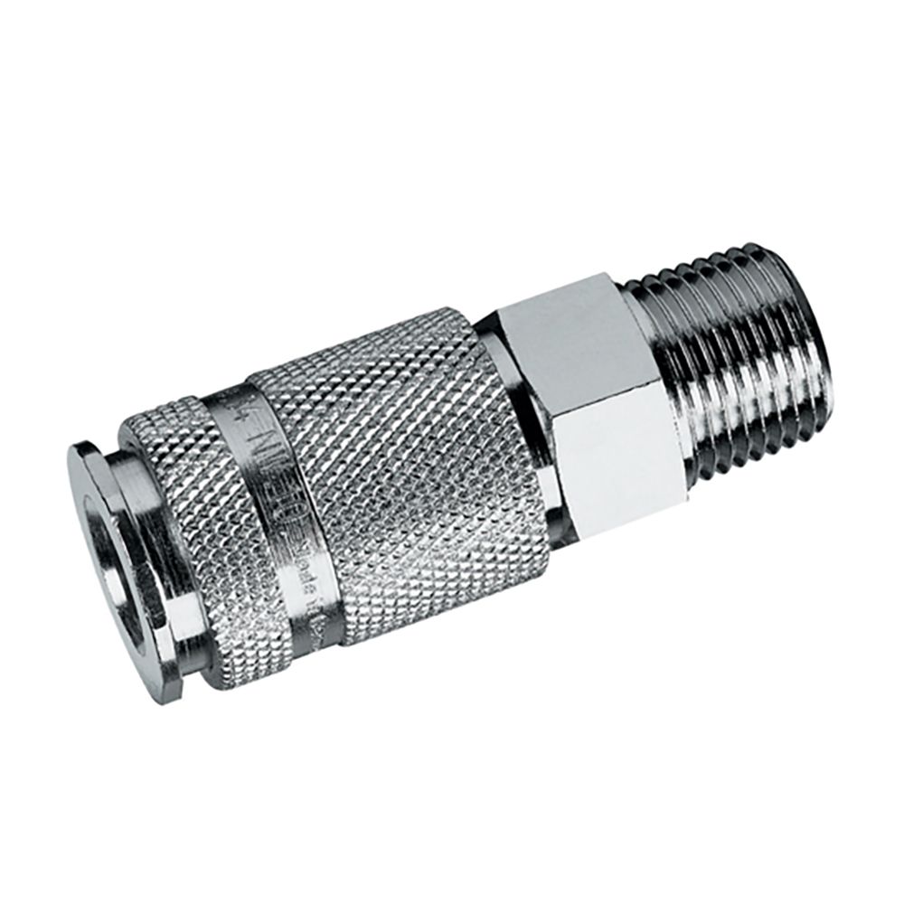 34KAAK17SPN 3/8inch BSPT Male Coupling Plated
