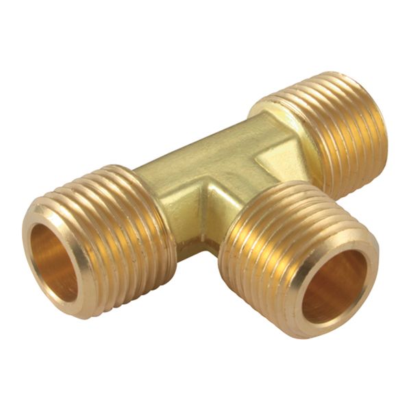 UP9-18 1/8inch BSPT Brass Male Tee Equal