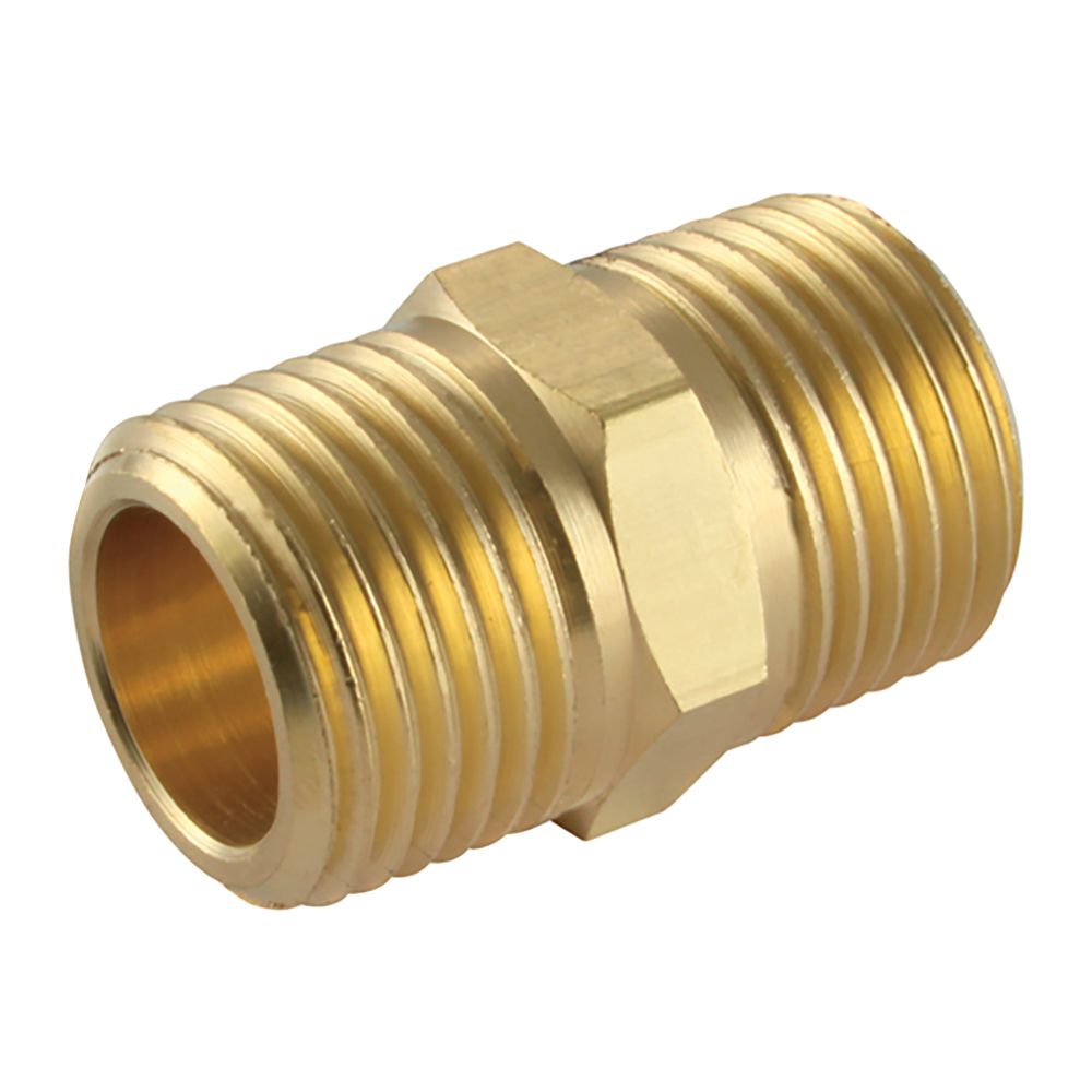 UP1-18 1/8inch BSPT Brass Male Hex Nipple