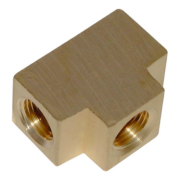 UP10-18 1/8inch BSPT Brass Female Tee Block Equal