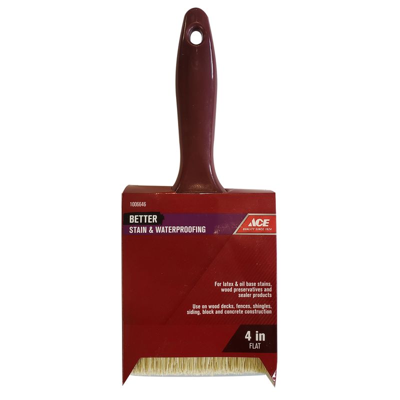 ACE STAIN BRUSH FLAT 4"