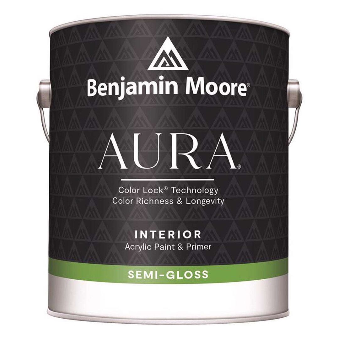 Benjamin Moore Aura Semi-Gloss Base 3 Paint and Primer Interior 1 gal