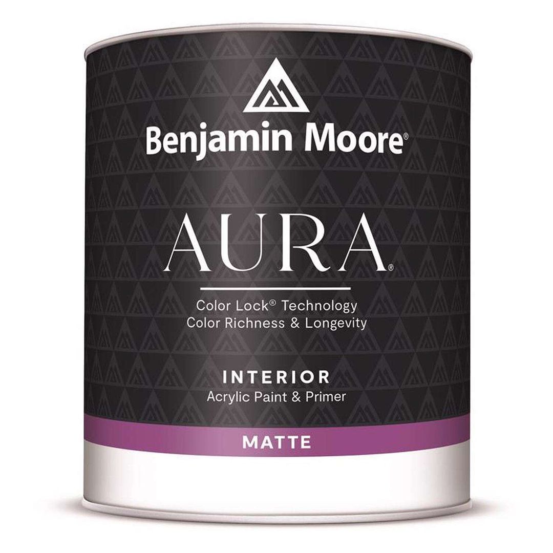 Benjamin Moore Aura Matte Base 2 Paint and Primer Interior 1 qt