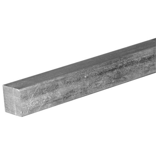 STEELWORKS SQUARE KEY STOCK ZINC-PLATED (7/16" X 1')
