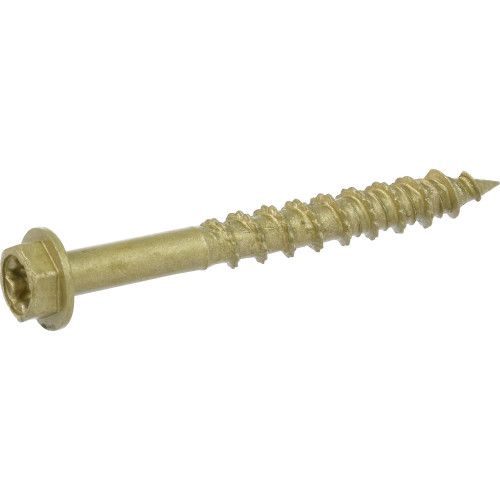 POWER PRO ONE HEX WASHER-HEAD BRONZE EXTERIOR MULTI-MATERIAL SCREWS (#10 X 1-3/4") - 1LB BOX