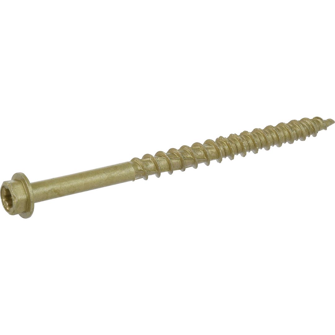 POWER PRO ONE HEX WASHER-HEAD BRONZE EXTERIOR MULTI-MATERIAL SCREWS (#10 X 2-3/4") - 1LB BOX