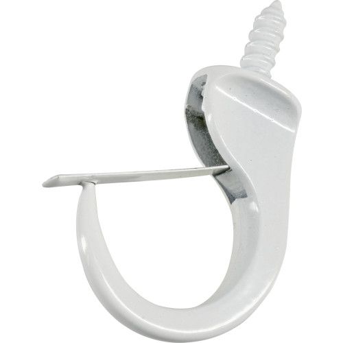 HILLMAN SAFETY HOOK WHITE (7/8") 4 PACK