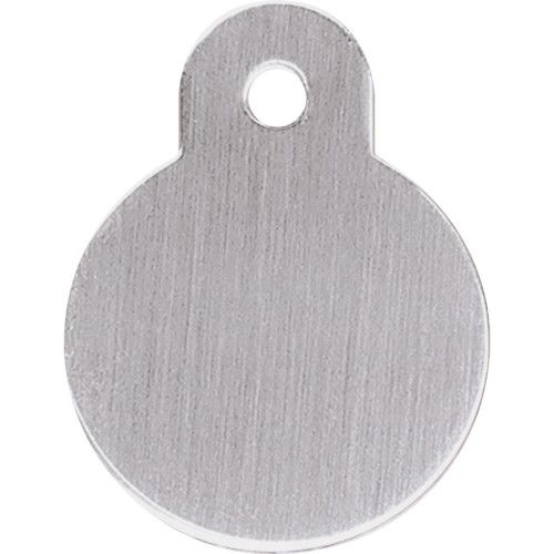 BRUSHED CHROME SMALL CIRCLE QUICK-TAG 5 PACK