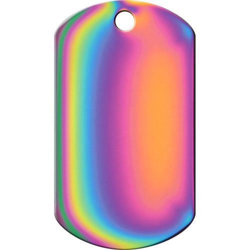 RAINBOW LARGE MILITARY ID QUICK-TAG 5 PACK