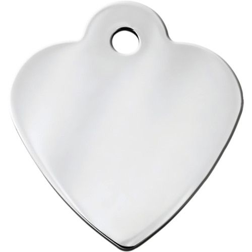 CHROME SMALL HEART QUICK-TAG